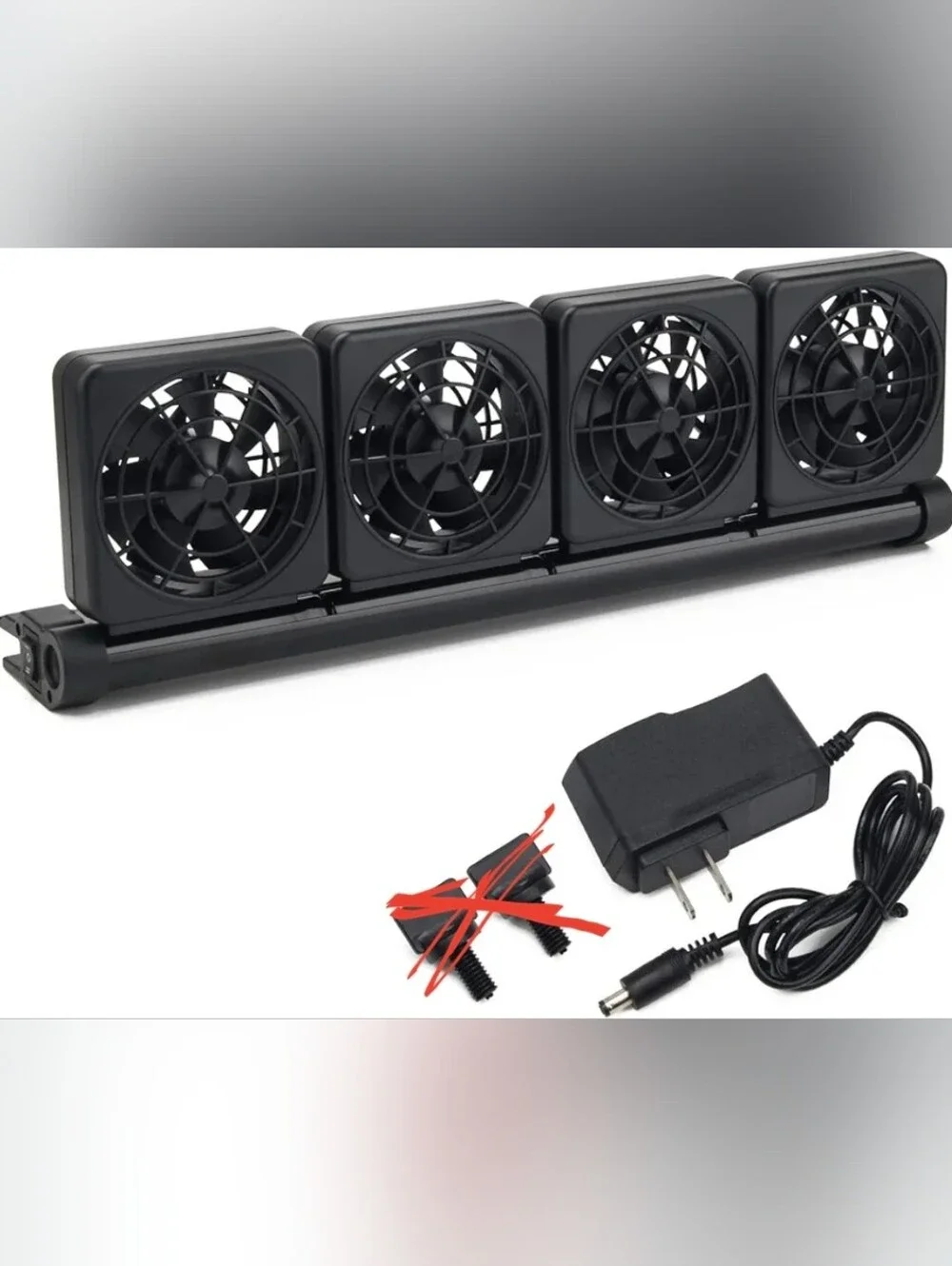 Aquarium Fan 2 3 4 Heads, Aquarium Chillers Cooling Fan Adjustable Fish Tank Fan